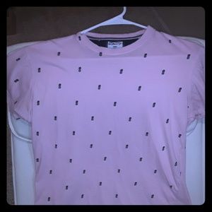 Pink Pineapple patterned T-shirt